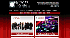 Desktop Screenshot of musicasyoulikeit.com